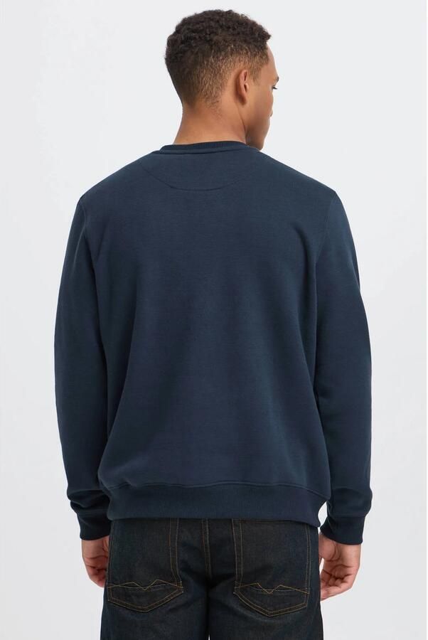 Blend regular fit sweater met print donkerblauw - Foto 3