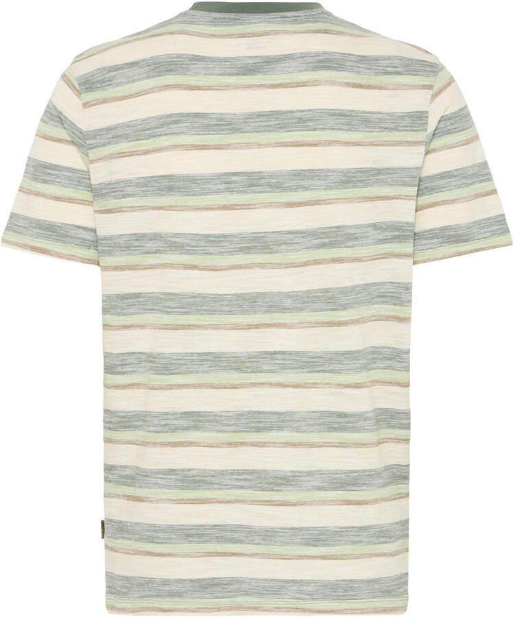 Blend regular gestreept T-shirt groen - Foto 2