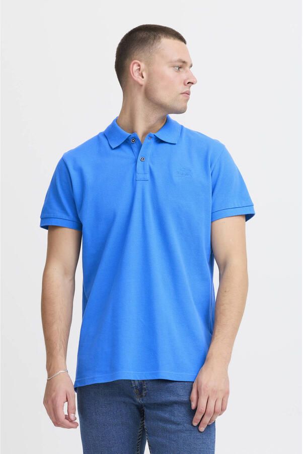 Blend regular polo blauw
