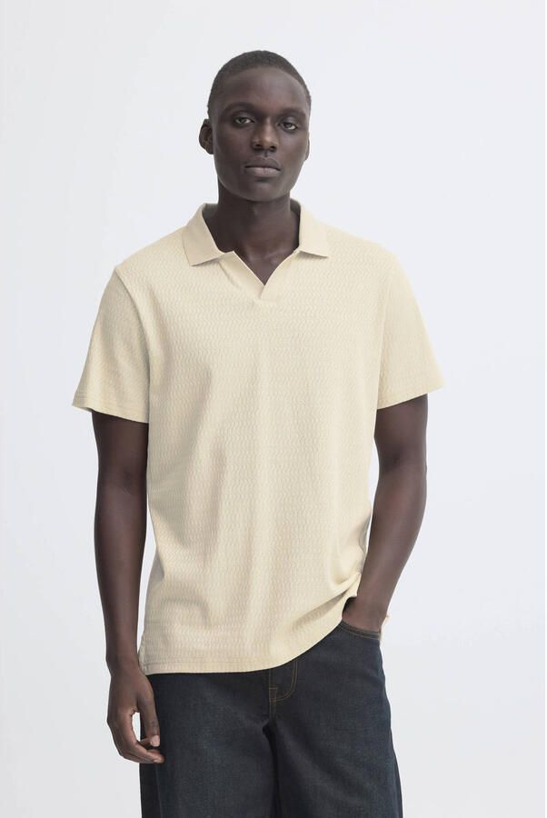 Blend Regular fit poloshirt met structuurpatroon Model 'Heskild'