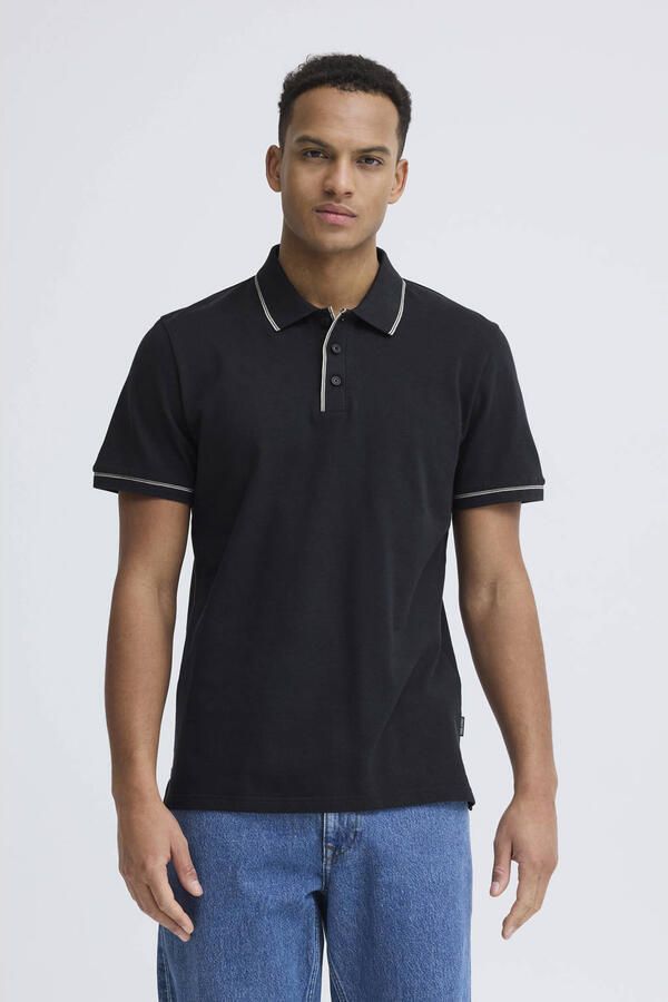 Blend regular polo zwart
