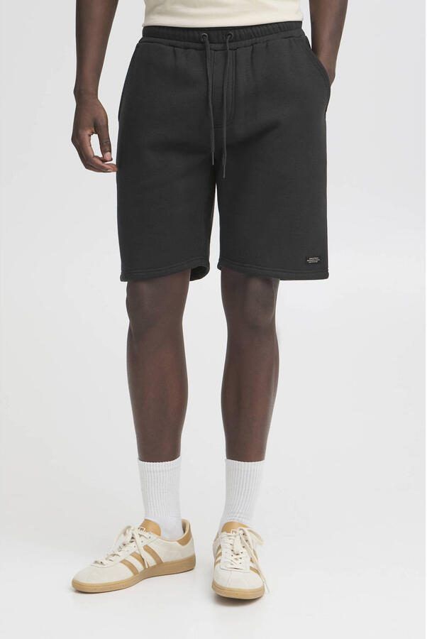 Blend Korte regular fit sweatshorts met labelpatch - Foto 3