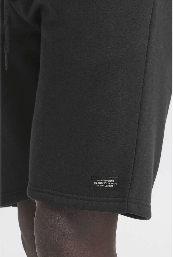 Blend Korte regular fit sweatshorts met labelpatch
