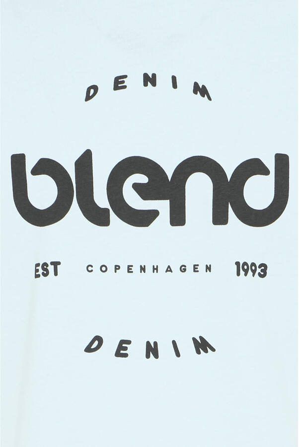Blend regular T-shirt lichtblauw - Foto 2