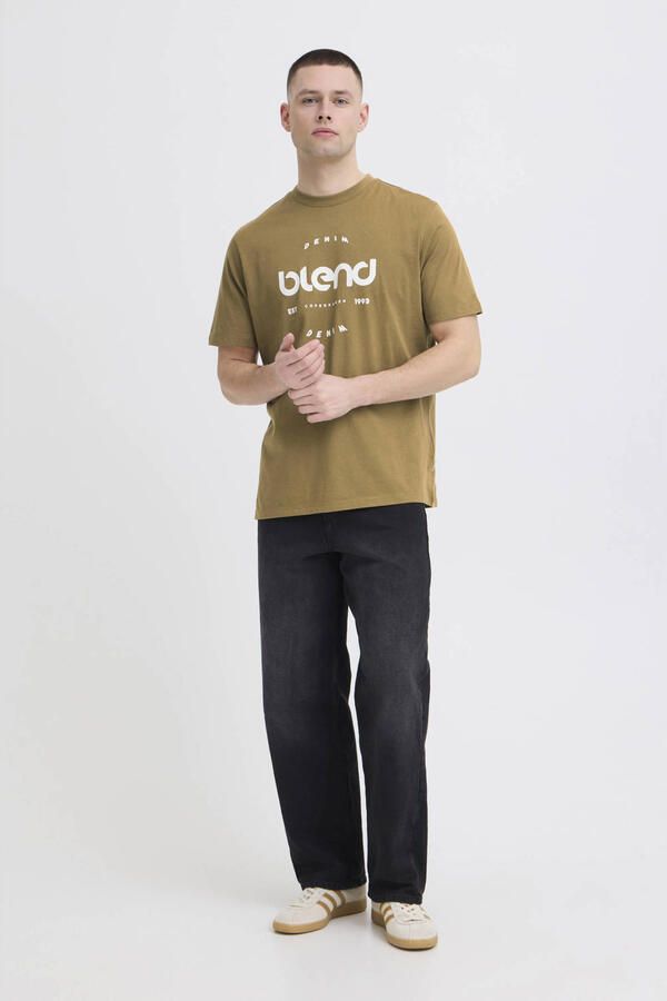 Blend regular T-shirt lichtbruin - Foto 2