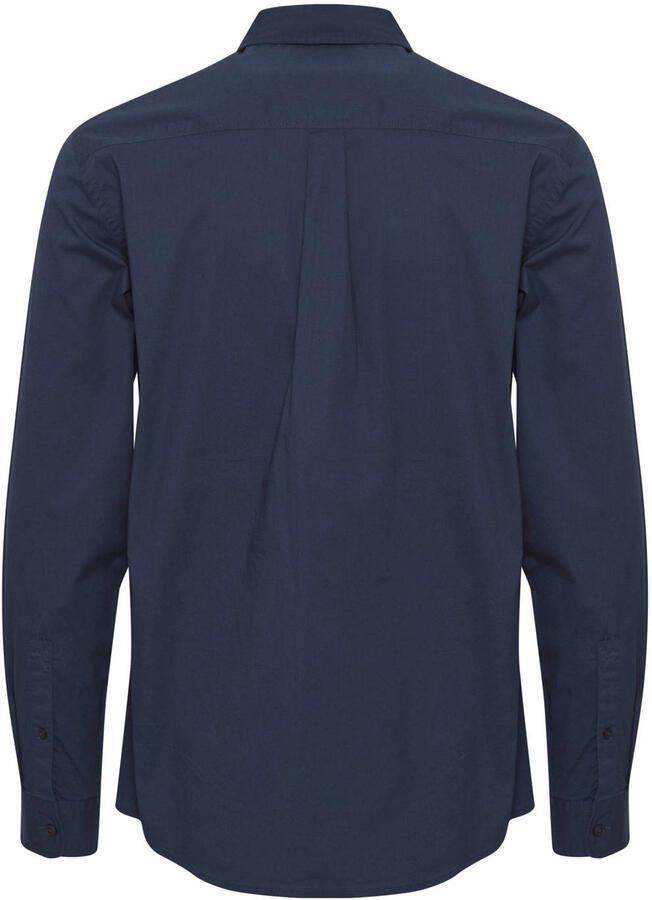 Blend regular zakelijk overhemd donkerblauw - Foto 2