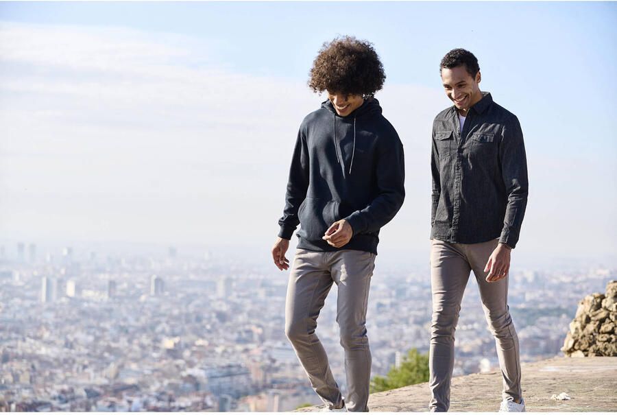 Blend Slim fit broek met steek- en achterzakken model 'NATAN'