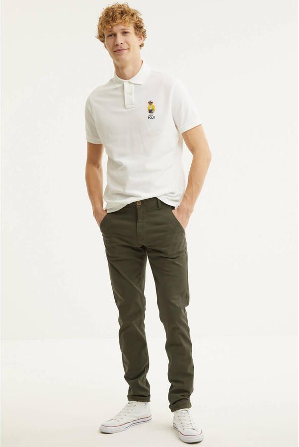 Blend Slim fit broek met steek- en achterzakken model 'NATAN'