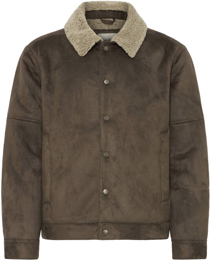 Blend suèdelook teddy lammy coat turkish coffee