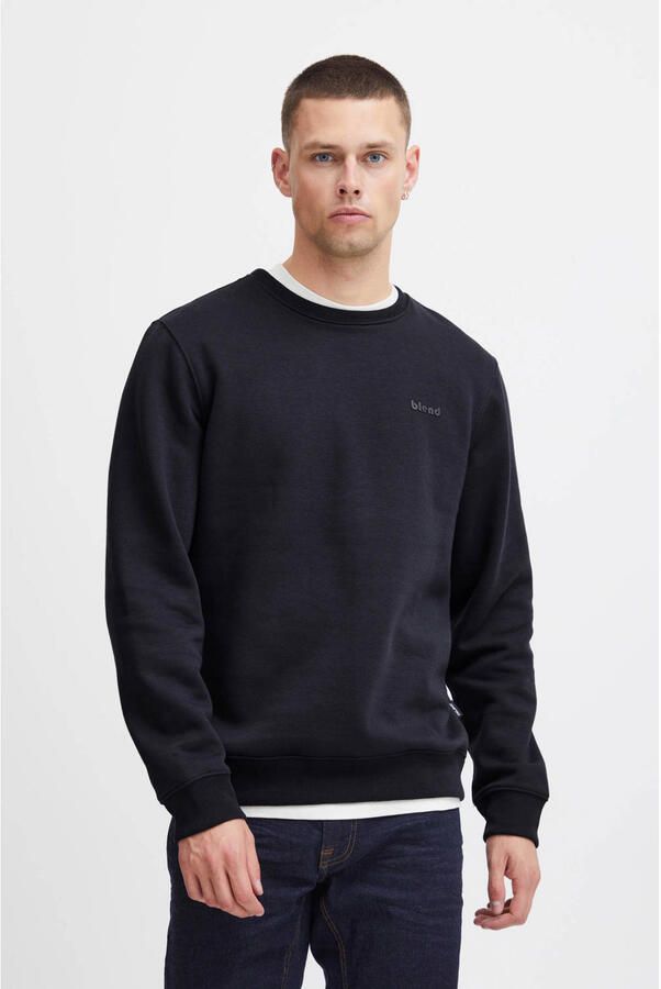 Blend Sweatshirt met labeldesign model 'Downton'