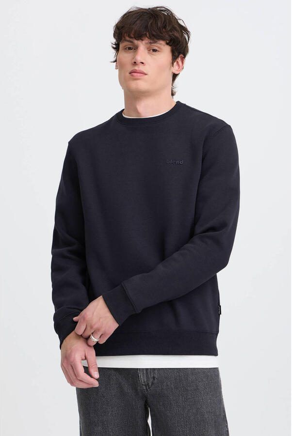 Blend Sweatshirt met labeldesign model 'Downton'