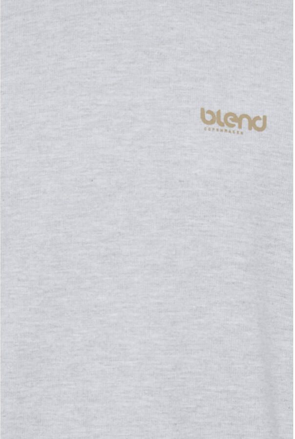 Blend sweater met backprint grijs - Foto 2