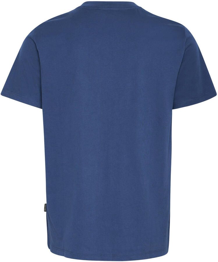 Blend T-shirt met geribde ronde hals model 'BHJEM'