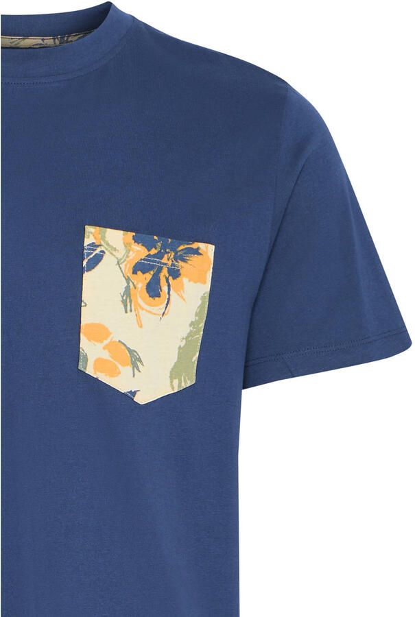 Blend T-shirt met geribde ronde hals model 'BHJEM' - Foto 2