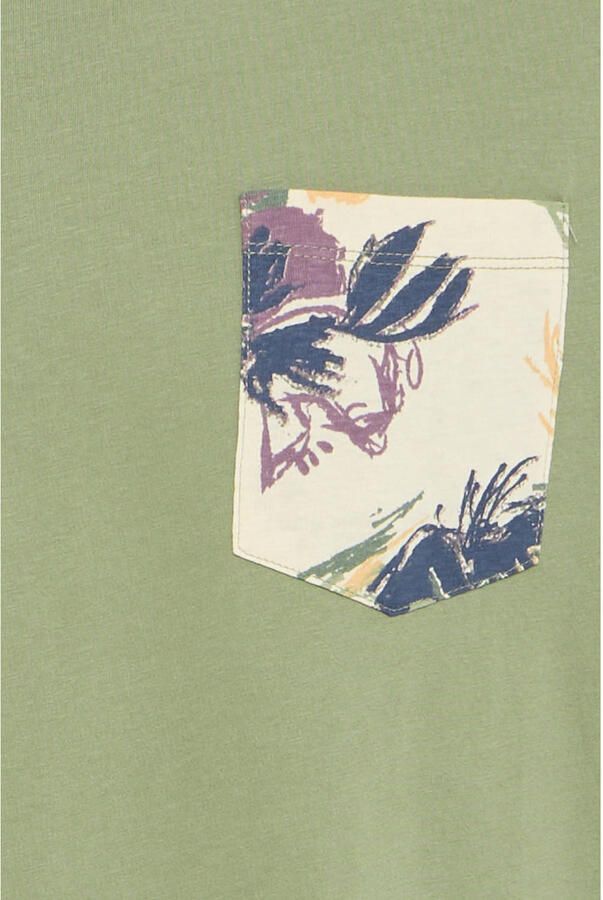 Blend T-shirt met geribde ronde hals model 'BHJEM'