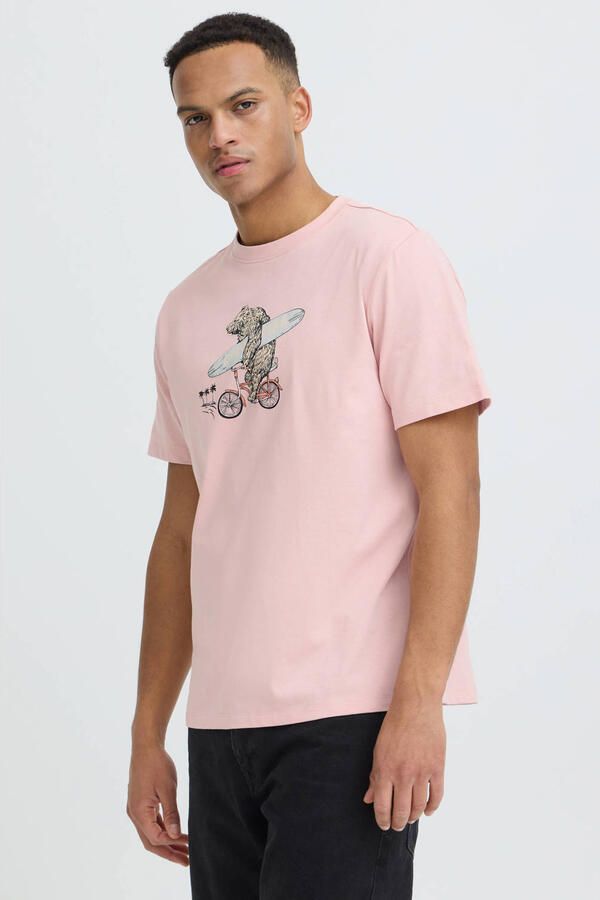 Blend T-shirt lichtroze