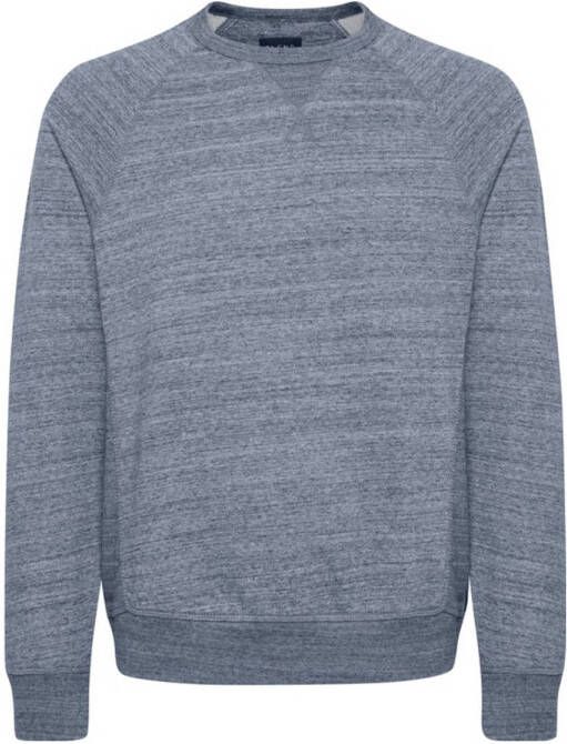Blend gemêleerde sweater blauw
