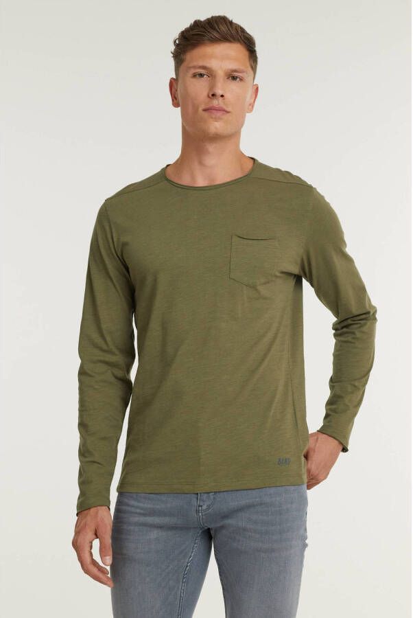 Blend Shirt met lange mouwen van slubgaren