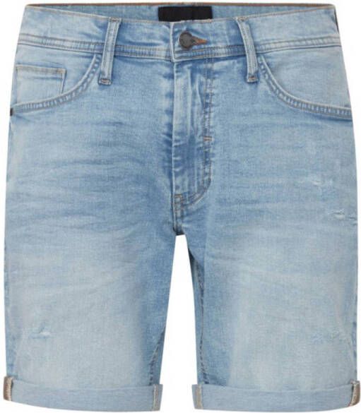 Blend regular fit denim short 200288 denim bleach blue
