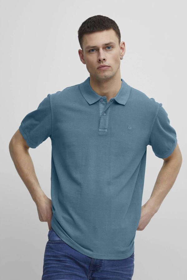 Blend Poloshirt met logostitching model 'WASHER'