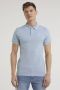 Blend slim fit polo BHNATE met contrastbies lichtblauw - Thumbnail 1