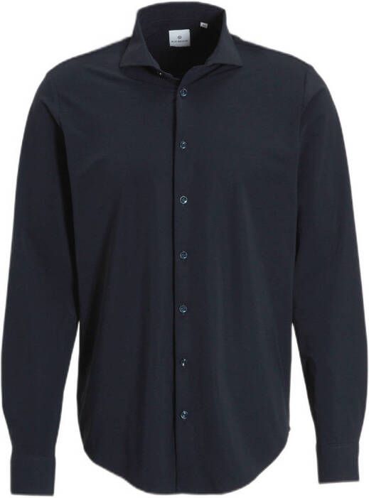 Blue Industry slim fit strijkvrij overhemd navy