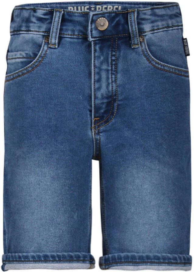 Blue Rebel slim fit jeans bermuda break a leg Korte broek Blauw Jongens Stretchdenim 116