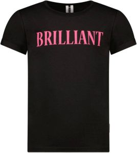 B.Nosy T-shirt met tekst zwart
