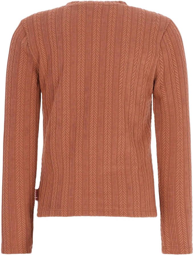 B.Nosy aansluitende longsleeve bruin Meisjes Polyester Ronde hals - Foto 2