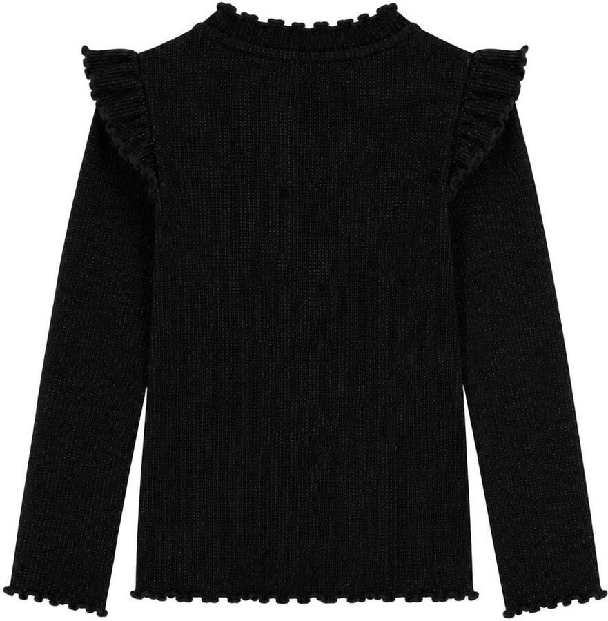 B.Nosy aansluitende longsleeve met glitters zwart Meisjes Polyester Ronde hals - Foto 2
