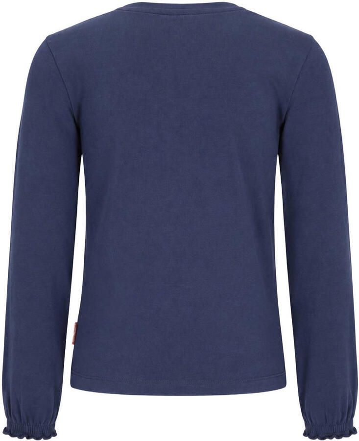 B.Nosy aansluitende longsleeve met print donkerblauw Meisjes Stretchkatoen Ronde hals - Foto 2