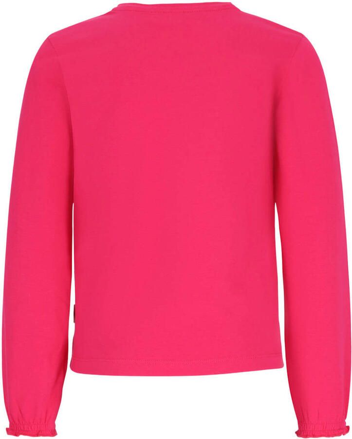 B.Nosy aansluitende longsleeve met print roze Meisjes Stretchkatoen Ronde hals - Foto 2