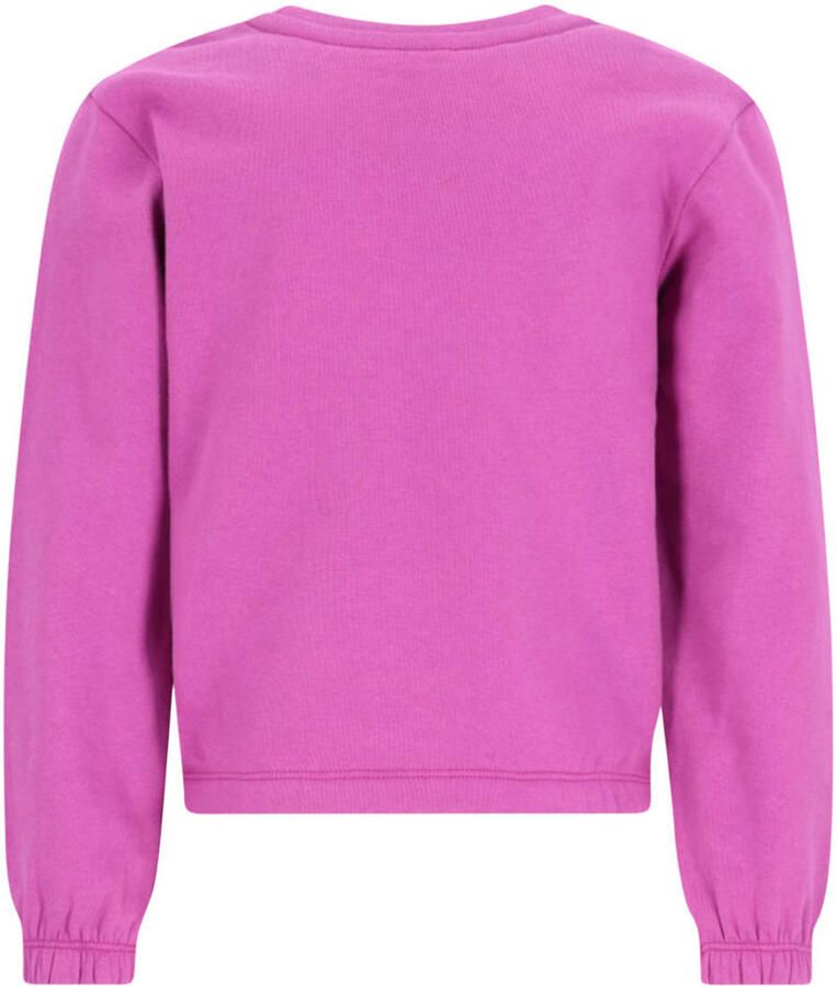 B.Nosy aansluitende sweater met print paars Meisjes Katoen Ronde hals - Foto 2