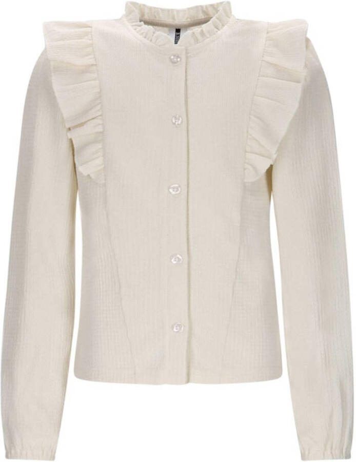 B.Nosy blouse ecru Meisjes Polyester Opstaande kraag Effen - Foto 2
