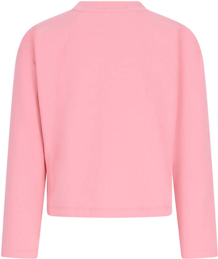 B.Nosy boxy longsleeve met hartjes roze Meisjes Stretchkatoen Ronde hals - Foto 2