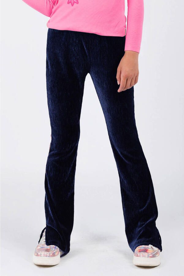 B.Nosy flared broek donkerblauw
