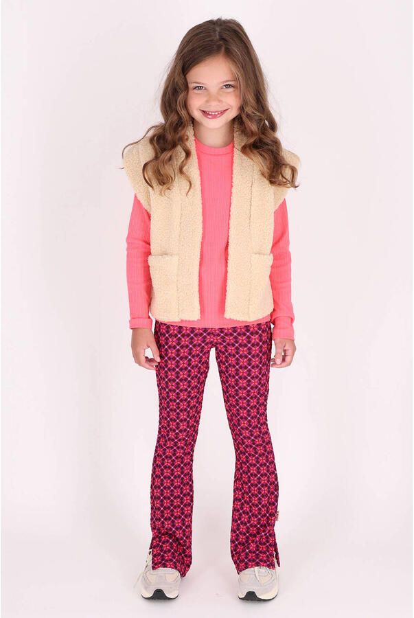 B.Nosy flared broek met print roze - Foto 2