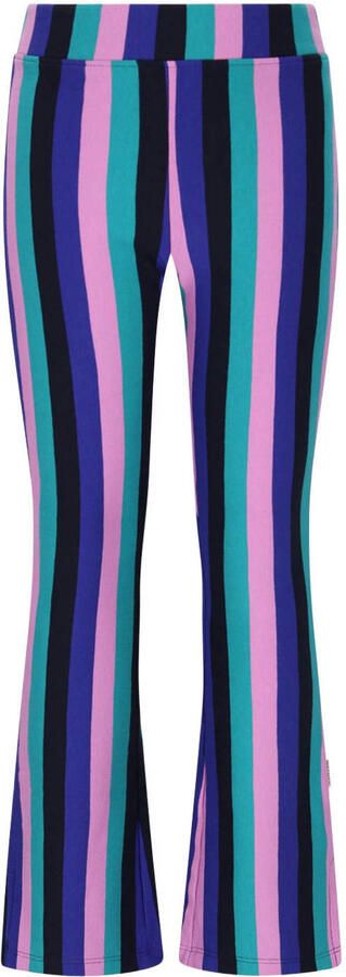B.Nosy flared gestreepte legging paars