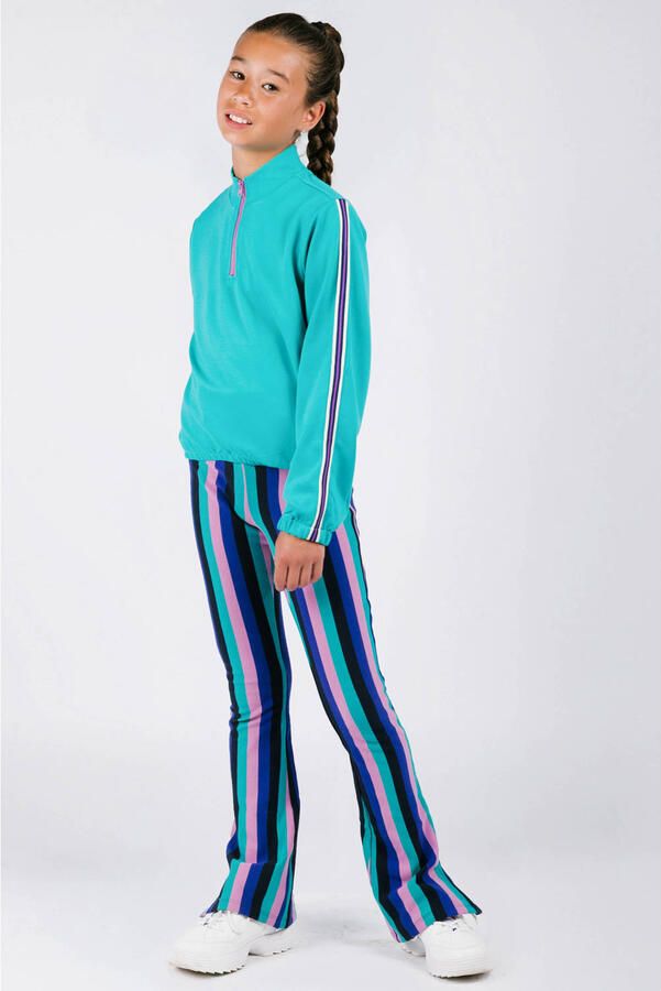 B.Nosy flared gestreepte legging paars - Foto 2