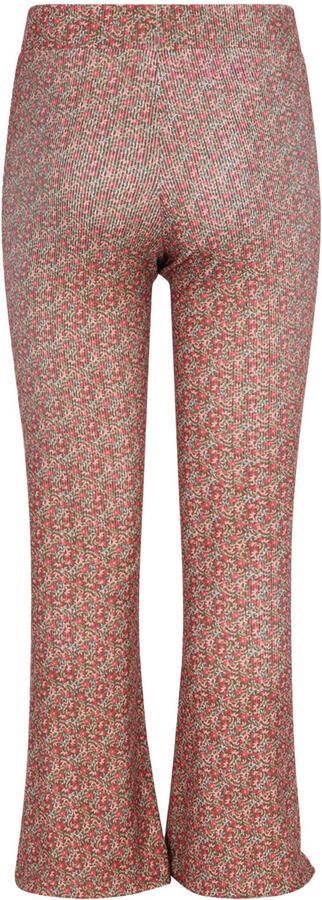 B.Nosy gebloemde flared broek bruin roze Meisjes Stretchkatoen Bloemen - Foto 3