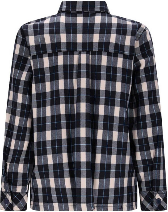 B.Nosy geruit flanellen overshirt donkerblauw - Foto 2