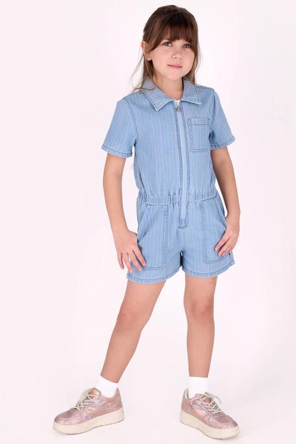 B.Nosy gestreepte playsuit light blue denim - Foto 2