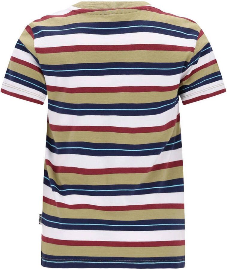 B.Nosy gestreepte T-shirt groen - Foto 2