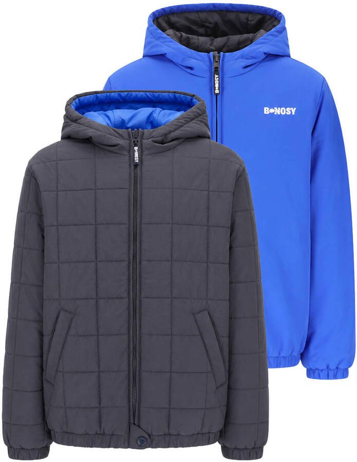 B.Nosy reversible winterjas grijs