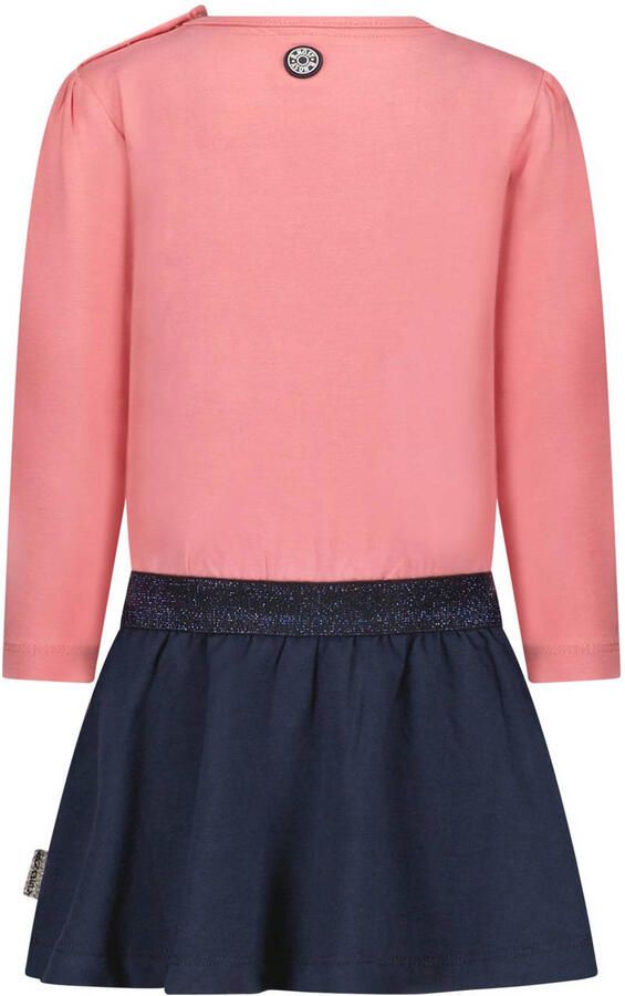 B.Nosy korte jurk met lurex roze