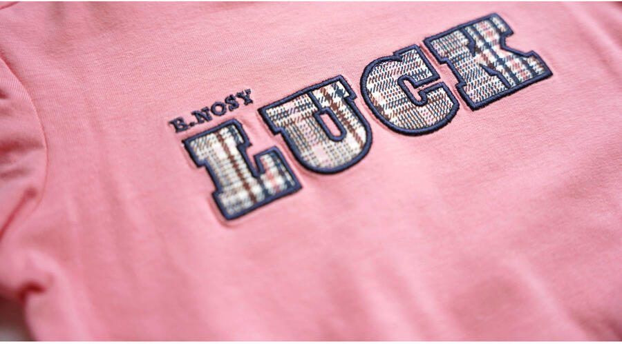 B.Nosy korte jurk met lurex roze - Foto 2