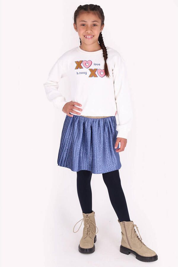 B.Nosy korte plissé rok met print blauw Meisjes Polyester All over print - Foto 3