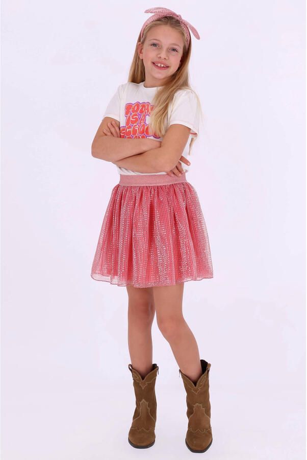 B.Nosy korte rok met glitter roze