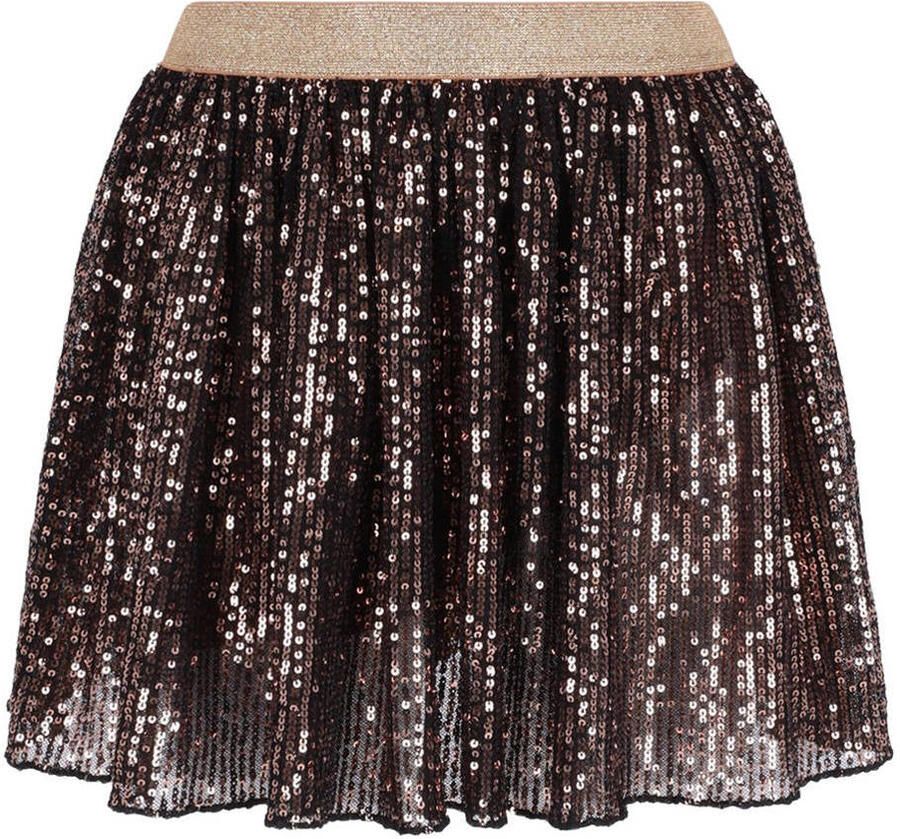B.Nosy korte rok met pailletten bruin Meisjes Polyester Effen glitter - Foto 2