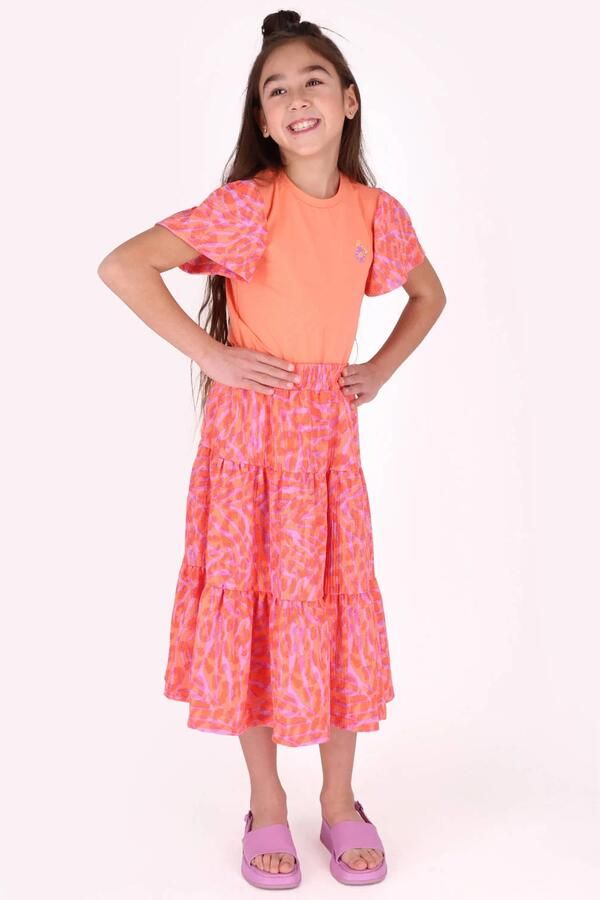 B.Nosy maxi rok met panterprint roze